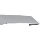 Schuin dak uitbouw voor C+P lockerkast Resisto, helling 26°, B 772 x D 540 x H 230 mm, staal, lichtgrijs RAL 7035