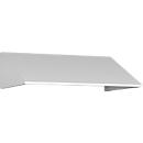 Schuin dak uitbouw voor C+P lockerkast Resisto, helling 26°, B 772 x D 540 x H 230 mm, staal, verkeerswit RAL 9016