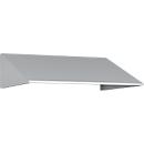 Schuin dak uitbouw voor C+P lockerkast Resisto, helling 26°, B 772 x D 640 x H 230 mm, staal, lichtgrijs RAL 7035