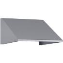 Schuin dak voor C+P lockerkast Resisto, helling 26°, B 396 x D 540 x H 230 mm, staal, aluminium wit RAL 9006