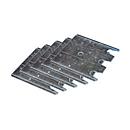 Schulte Lagertechnik bodemplaat vulplaat voor staanderframes S610-M18-U en S625-A18, dikte 1 mm, verzinkt, 5 st.