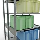 SCHULTE Lagertechnik - Boutloze dubbele bodemplank type 150 - 2500x1000x2x600 mm galv.2x6 legborden