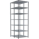 SCHULTE Lagertechnik - Boutloze dubbele bodemplank type 150 - 3000x1000x2x600 mm galv.2x7 schappen