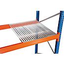 Schulte Lagertechnik Caillebotis à poser à fleur de longeron pour rayonnage à palettes, L 3600 x P 800 mm, pour profondeur de longeron 50 mm, galvanisé, 3 pièces