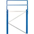 Schulte Lagertechnik Entretoise diagonale pour treillis de cadre S625-A18, L 945 mm, pour profondeur de cadre 800 mm, galvanisée