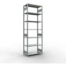 Schulte Lagertechnik Fachbodenregal MULTIplus150, Steck-Grundregal, B 1000 x T 500 x H 3000 mm, 7 Ebenen, bis 1500 kg, verzinkt