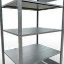 Schulte Lagertechnik Fachbodenregal MULTIplus150, Steck-Grundregal, B 1000 x T 800 x H 2000 mm, 5 Ebenen, bis 1300 kg, verzinkt