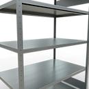 Schulte Lagertechnik Fachbodenregal-Stecksystem MULTIplus 250, Grundregal, Längenriegel, 2000x1300x800 mm, 5 Böden, verzinkt