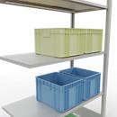 SCHULTE Lagertechnik - Insteekbevestiging met lengtebout - 2000x1000x500 mm, type 150 kg