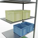 SCHULTE Lagertechnik - Insteekbevestiging met lengtebout - 3000x1000x600 mm, type 150 kg