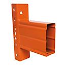 Schulte Lagertechnik LNS-DUO stile pair, thickness 1.5 mm, D 50 x H 110 mm, bay width 1825 mm, max. load 3143 kg/stile pair, orange