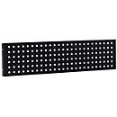 Schulte Lagertechnik Panneau de visibilité pour système de comptoir extensible MULTIplus, L 750 x H 250 mm, tôle d'acier perforée, noir