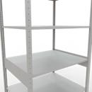 Schulte Lagertechnik Rayonnage à tablettes MULTIplus150, rayonnage de base emboîtable, L 1000 x P 800 x H 2500 mm, 6 niveaux, jusqu'à 1400 kg, gris clair