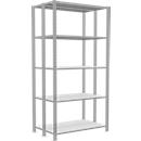 SCHULTE Lagertechnik - Rayonnage de base double emboîtable Type 150 - 2000x1000x2x300 mm 2x5 tablettes
