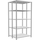 SCHULTE Lagertechnik - Rayonnage de base double emboîtable Type 150 - 2000x1000x2x400 mm 2x5 tablettes