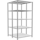 SCHULTE Lagertechnik - Rayonnage de base double emboîtable Type 150 - 2000x1000x2x500 mm 2x5 tablettes