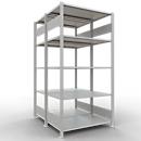 SCHULTE Lagertechnik - Rayonnage de base double emboîtable Type 150 - 2000x1000x2x600 mm 2x5 tablettes