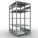 SCHULTE Lagertechnik - Rayonnage de base double emboîtable type 150 - 2000x1000x2x600 mm galv. 2x5 tablettes