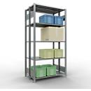 SCHULTE Lagertechnik - Rayonnage de base double emboîtable Type 150 - 2000x1000x300 mm galv. 2x5 tablettes