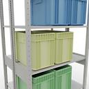 SCHULTE Lagertechnik - Rayonnage de base double emboîtable Type 150 - 2500x1000x2x400 mm 2x6 tablettes