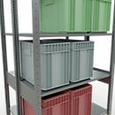 SCHULTE Lagertechnik - Rayonnage de base double emboîtable type 150 - 2500x1000x2x400 mm galv. 2x6 tablettes