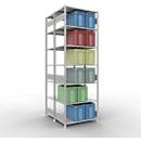 SCHULTE Lagertechnik - Rayonnage de base double emboîtable Type 150 - 3000x1000x2x600 mm 2x7 tablettes