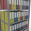 Schulte Lagertechnik Rayonnage de bureau emboîtable MultiPlus150, rayonnage de base, 6 tablettes, sans butée centrale, L 1000 x P 600 x H 2000 mm, gris argenté/galvanisé