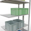 SCHULTE Lagertechnik - Rayonnage double emboîtable Modèle 150 - 2000x1000x2x300 mm 2x5 tablettes