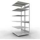 SCHULTE Lagertechnik - Rayonnage double emboîtable Modèle 150 - 2500x1000x2x600 mm 2x6 tablettes