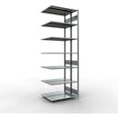 SCHULTE Lagertechnik - Rayonnage double emboîtable Modèle 150 - 3000x1000x2x400 mm galv. 2x7 tablettes