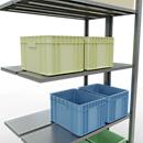 SCHULTE Lagertechnik - Rayonnage double emboîtable type 150 - 2000x1000x300 mm galv. 2x5 tablettes