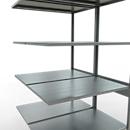 SCHULTE Lagertechnik - Rayonnage double emboîtable type 150 - 2500x1000x2x600 mm galv. 2x6 tablettes