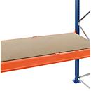 Schulte Lagertechnik spaanplaatniveau voor palletstellingen, dikte 38 mm, B 1350 x D 800 mm, voor staanderhoogte 50 mm, verzonken, incl. dieptesteunen