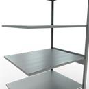 SCHULTE Lagertechnik - Stapelaanbouw met lengtebout - 2500x1000x800 mm, type 150 kg
