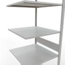 SCHULTE Lagertechnik - Stapelaanbouw met lengtebout - 3000x750x800 mm, type 150 kg