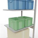 SCHULTE Lagertechnik - stapelbak met lengtebout - 2500x750x600 mm, type 150 kg
