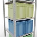 SCHULTE Lagertechnik - Stapelbare onderkast met lengtebalk - 2000x750x800 mm, type 150 kg