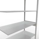 SCHULTE Lagertechnik - Stecks.Anbaur. mit Längenriegel - 2500x1300x600 mm, Typ 150 kg
