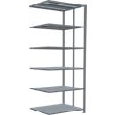 SCHULTE Lagertechnik - Stecks.Doppelanbauregal Typ 150 - 2500x1000x2x400 mm verz.2x6 Böden