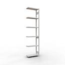 Schulte Lagertechnik Système de rayonnages à tablettes emboîtables MULTIplus 250, rayonnage de base, verrou de longueur, 3000x750x300 mm, 7 tablettes, gris clair