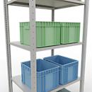 SCHULTE Technique de Stockage - Embase avec verrou de longueur - 2000x750x600 mm, type 150 kg