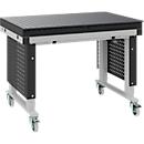 Schweißtisch Otto Kind Multi4Flex, mobil, ESD-leitfähig, höhenverstellbar, bis 500 kg, B 1200 x T 800 mm, anthrazitgrau/lichtgrau
