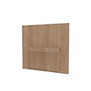 Screen for reception counter Basis C, W 670 × D 30 × H 620 mm, sliding, more privacy, cherry-romana