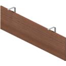 Screen panel-ARLON OFFICE, suitable for desks Arlon Office width 1400 mm, Canaletto walnut