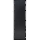 Seitenwand für Grundregal/Anbauregal ORDO Business, multifunktional, magnethaftend, B 600 x T 0,88 x H 2000 mm, Stahl-Vollblech, tiefschwarz matt RAL 9005