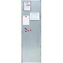 Seitenwand für Grundregal/Anbauregal ORDO Industry, multifunktional, magnethaftend, B 800 x T 0,88 x H 2000 mm, Stahl-Vollblech, verzinkt