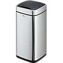 Sensor Poubelle Durable No Touch, 21 l, pour l'intérieur, ouverture/fermeture automatique &amp; manuelle, couvercle amovible, seau intérieur, inox, argent