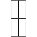 Separador para cajones SE 6121, división en cuartos, 600 mm (largo) x 451 mm (ancho) x 100 mm (alto)
