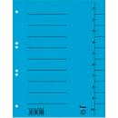 Separator sheet, intensive cardboard, DIN A4, blue