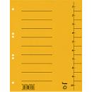 Separator sheet, intensive cardboard, DIN A4, yellow